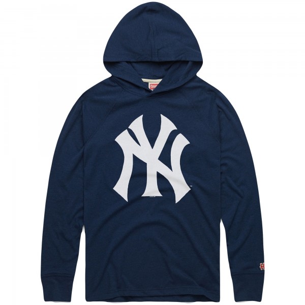 Толстовка New York Yankees Homage Navy Lightweight Raglan Tri-Blend