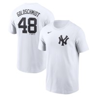 Футболка New York Yankees Paul Goldschmidt Nike White Fuse Name & Number