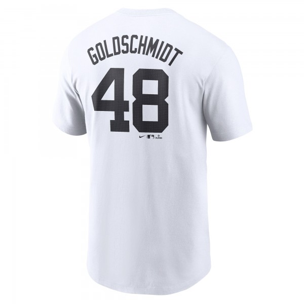 New York Yankees Paul Goldschmidt Nike White Fuse Name & Number T-Shirt