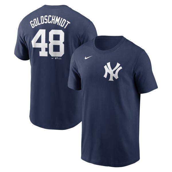 New York Yankees Paul Goldschmidt Nike Navy Fuse Name & Number T-Shirt