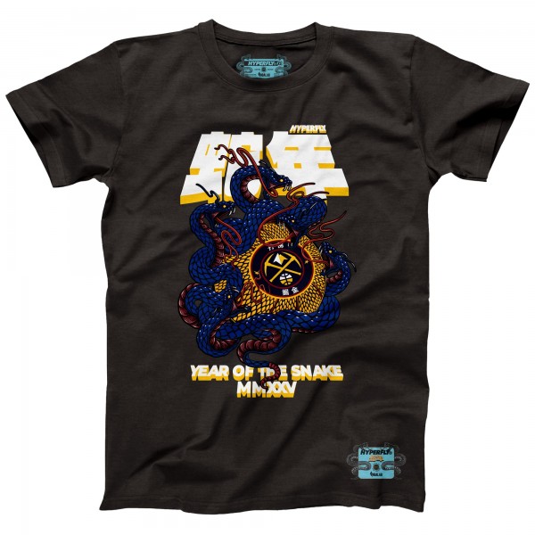 Unisex Denver Nuggets NBALab x Hyperfly Heather Black Year of the Snake Lunar New Year Collection T-Shirt