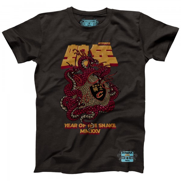 Unisex Cleveland Cavaliers NBALab x Hyperfly Heather Black Year of the Snake Lunar New Year Collection T-Shirt