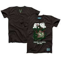 Unisex Milwaukee Bucks NBALab x Hyperfly Heather Black Year of the Snake Lunar New Year Collection T-Shirt
