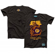Футболка Unisex Los Angeles Lakers NBALab x Hyperfly Heather Black Year of the Snake Lunar New Year Collection