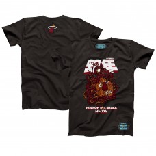 Unisex Miami Heat NBALab x Hyperfly Heather Black Year of the Snake Lunar New Year Collection T-Shirt