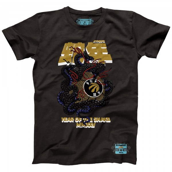Unisex Toronto Raptors NBALab x Hyperfly Heather Black Year of the Snake Lunar New Year Collection T-Shirt