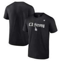 Unisex Los Angeles Dodgers Fanatics Black LA Strong T-Shirt