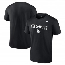 Unisex Los Angeles Dodgers Fanatics Black LA Strong T-Shirt