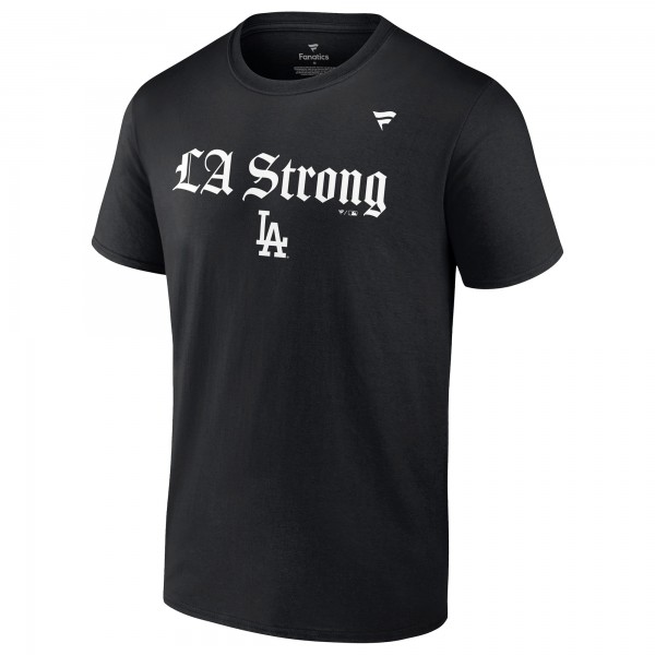 Unisex Los Angeles Dodgers Fanatics Black LA Strong T-Shirt