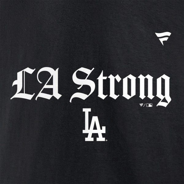 Unisex Los Angeles Dodgers Fanatics Black LA Strong T-Shirt