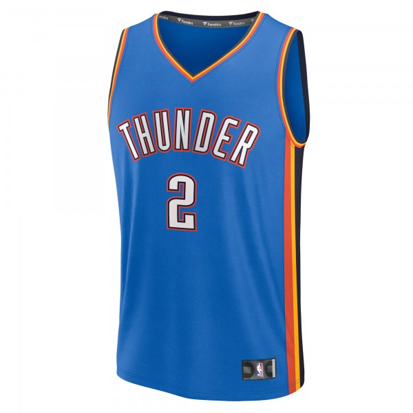 Игровая джерси Oklahoma City Thunder Shai Gilgeous-Alexander Fanatics Blue Fast Break - Icon Edition