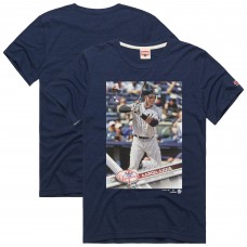 New York Yankees Aaron Judge Homage Navy 2017 Topps Baseball Card Player T-Shirt