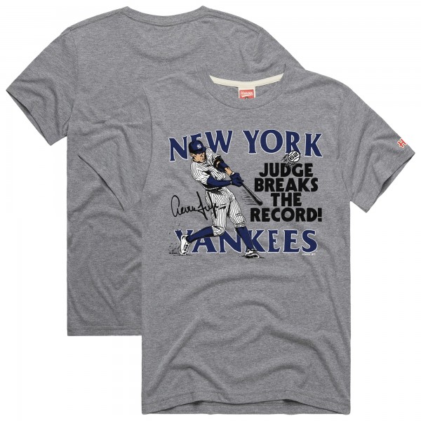 New York Yankees Aaron Judge Homage Gray Graphic Player T-Shirt