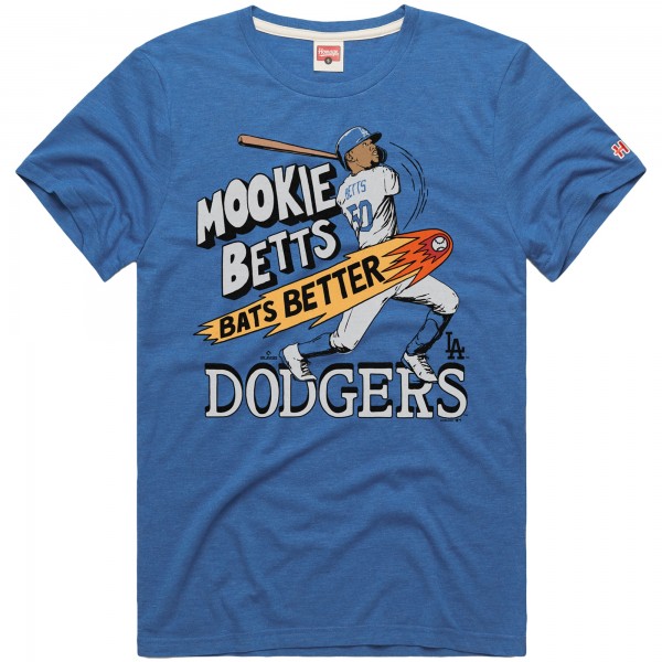 Los Angeles Dodgers Mookie Betts Homage Royal Graphic Player T-Shirt