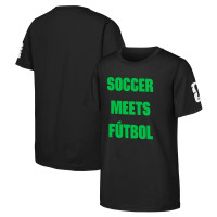Подростковая FIFA World Cup 2026 Soccer Meets Futbol T-Shirt - Black