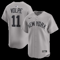 Джерси New York Yankees Anthony Volpe Nike Gray Road Limited Player