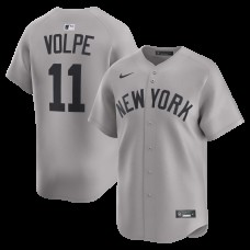 Джерси New York Yankees Anthony Volpe Nike Gray Road Limited Player