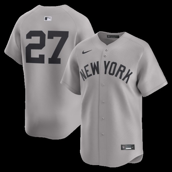 Джерси New York Yankees Giancarlo Stanton Nike Gray Road Limited Player