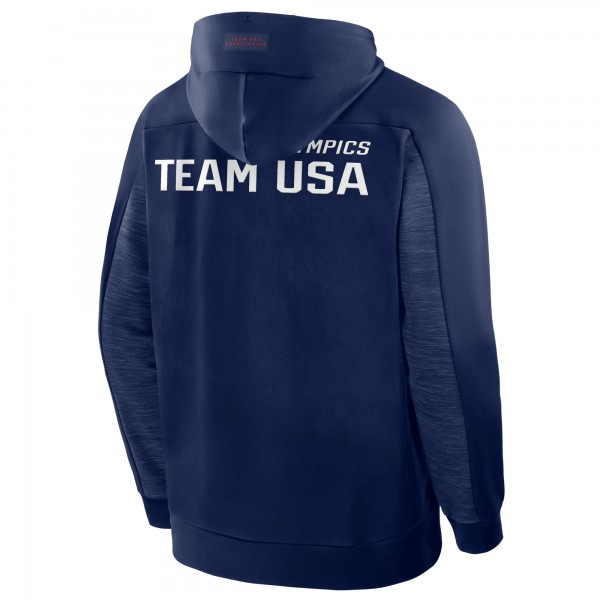 Толстовка на молнии U.S. Paralympics Fanatics Defender - Navy