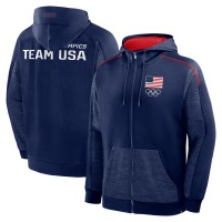 Толстовка на молнии Team USA Fanatics Defender - Navy