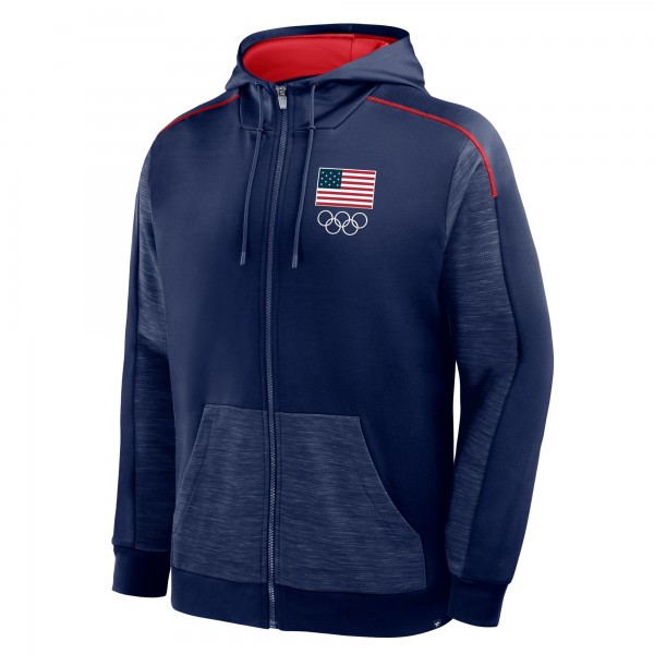Толстовка на молнии Team USA Fanatics Defender - Navy