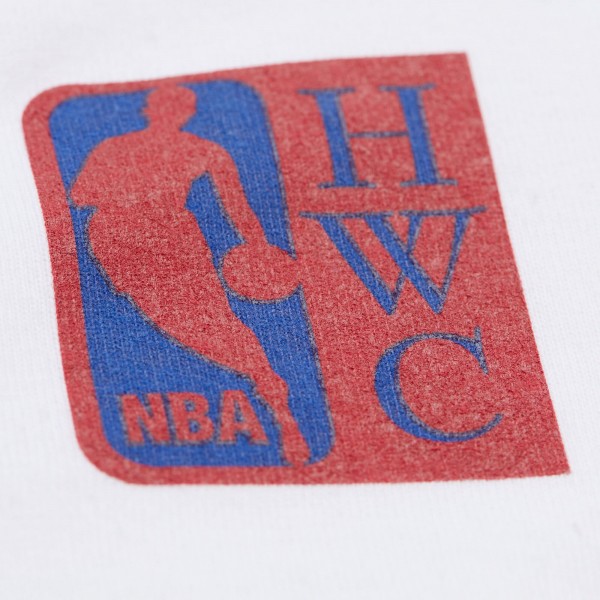 Unisex Philadelphia 76ers Mitchell & Ness White Hardwood Classics Vintage Team Origins Premium T-Shirt