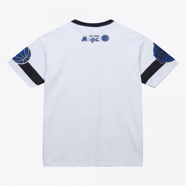 Unisex Orlando Magic Mitchell & Ness White Hardwood Classics Vintage Team Origins Premium T-Shirt