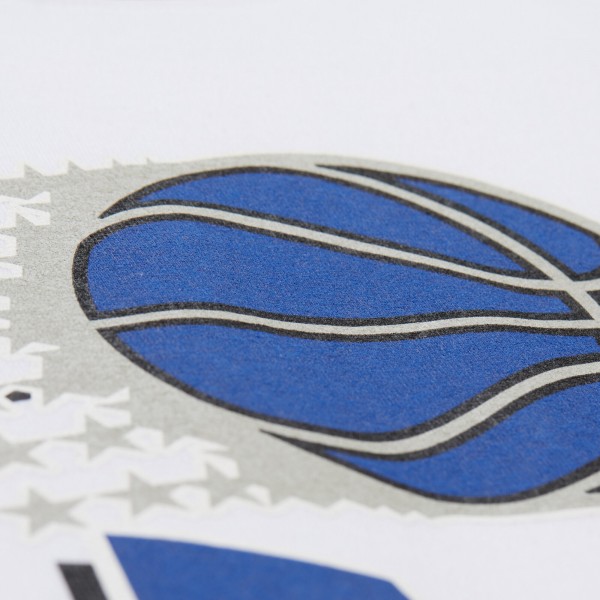 Unisex Orlando Magic Mitchell & Ness White Hardwood Classics Vintage Team Origins Premium T-Shirt