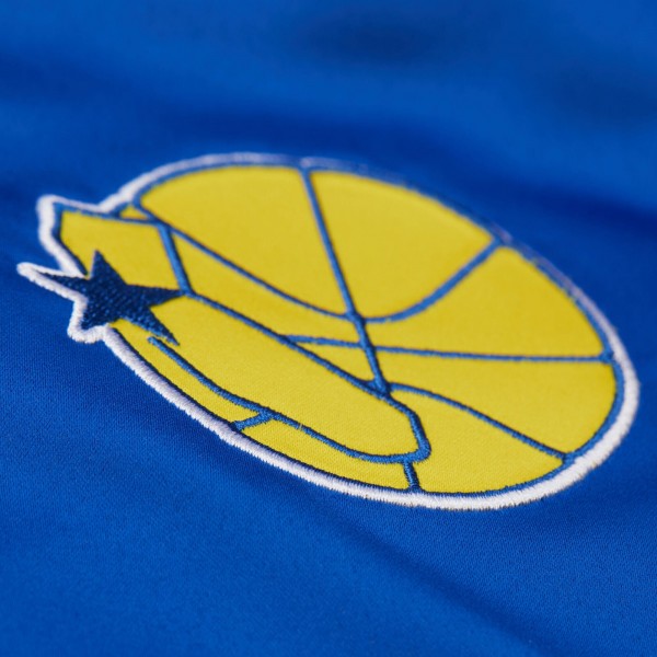 Куртка на кнопках Unisex Golden State Warriors Mitchell & Ness Royal Vintage Team Origins Satin