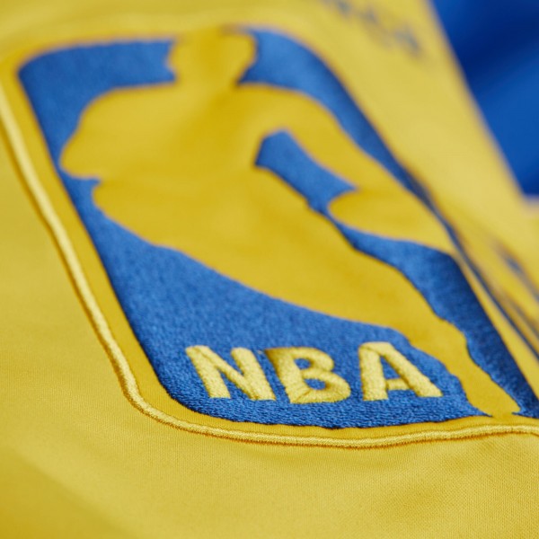 Куртка на кнопках Unisex Golden State Warriors Mitchell & Ness Royal Vintage Team Origins Satin