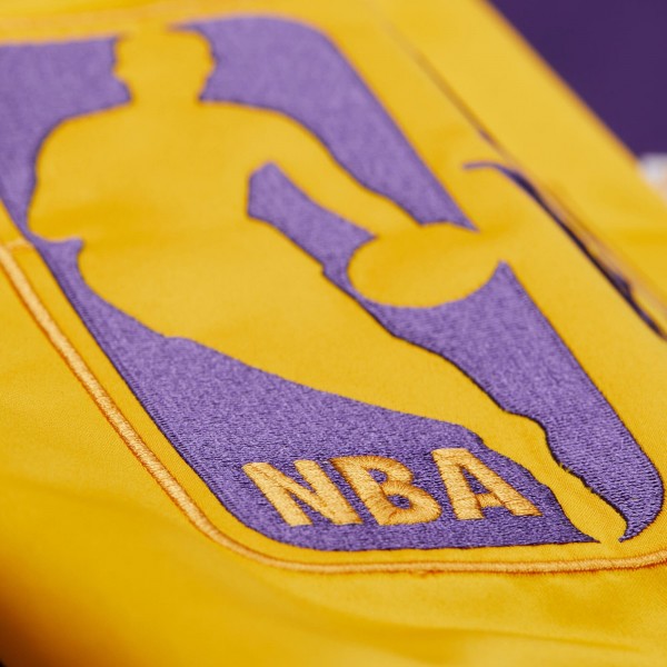 Unisex Los Angeles Lakers Mitchell & Ness Purple Vintage Team Origins Satin Full-Snap Jacket