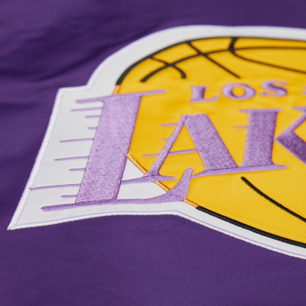 Unisex Los Angeles Lakers Mitchell & Ness Purple Vintage Team Origins Satin Full-Snap Jacket