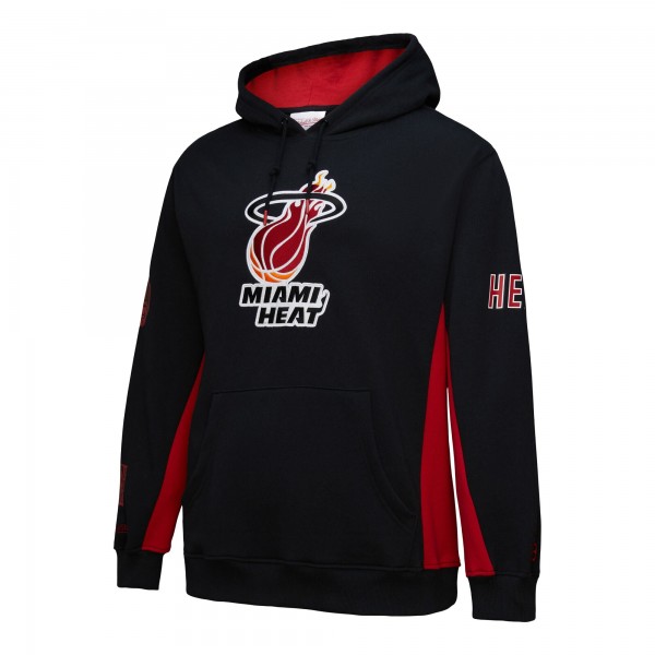 Толстовка Miami Heat Mitchell & Ness Black Hardwood Classics Team Origins Fleece