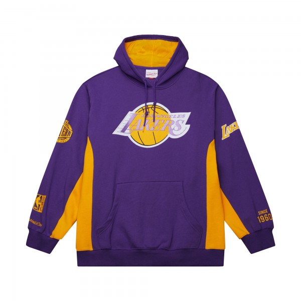 Толстовка Los Angeles Lakers Mitchell & Ness Purple Hardwood Classics Team Origins Fleece