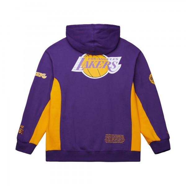Толстовка Los Angeles Lakers Mitchell & Ness Purple Hardwood Classics Team Origins Fleece