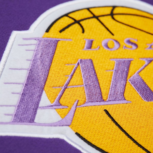 Толстовка Los Angeles Lakers Mitchell & Ness Purple Hardwood Classics Team Origins Fleece