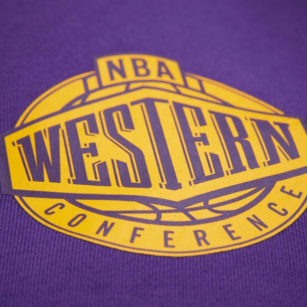 Толстовка Los Angeles Lakers Mitchell & Ness Purple Hardwood Classics Team Origins Fleece