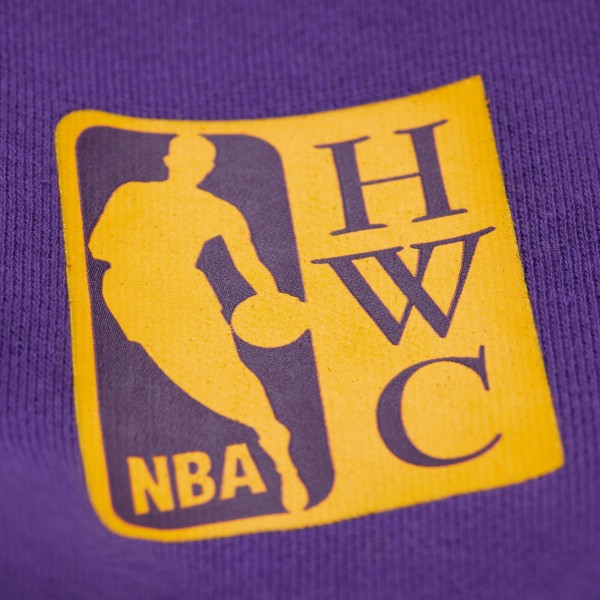 Толстовка Los Angeles Lakers Mitchell & Ness Purple Hardwood Classics Team Origins Fleece