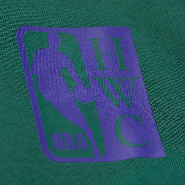 Milwaukee Bucks Mitchell & Ness Hunter Green Hardwood Classics Team Origins Fleece Pullover Hoodie