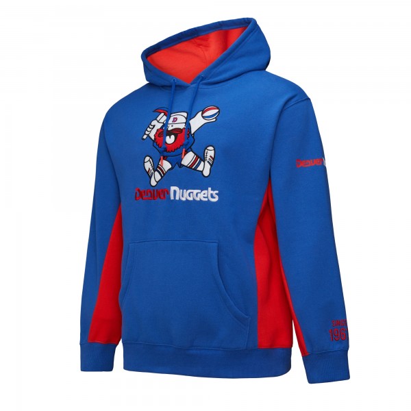 Толстовка Denver Nuggets Mitchell & Ness Royal Hardwood Classics Team Origins Fleece