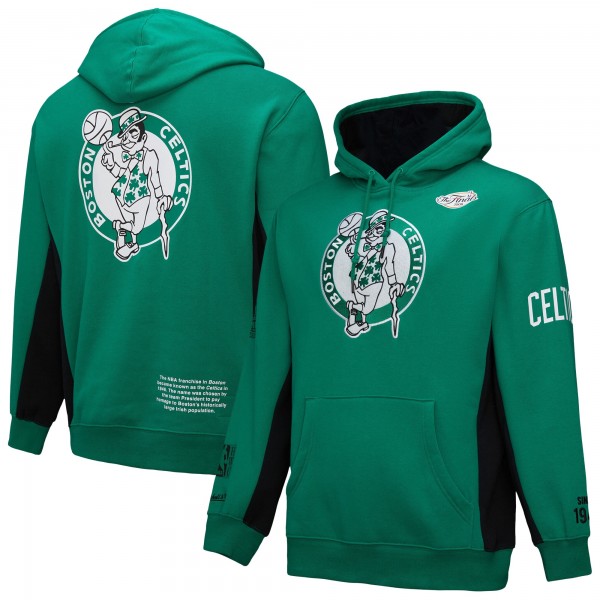 Boston Celtics Mitchell & Ness Kelly Green Hardwood Classics Team Origins Fleece Pullover Hoodie