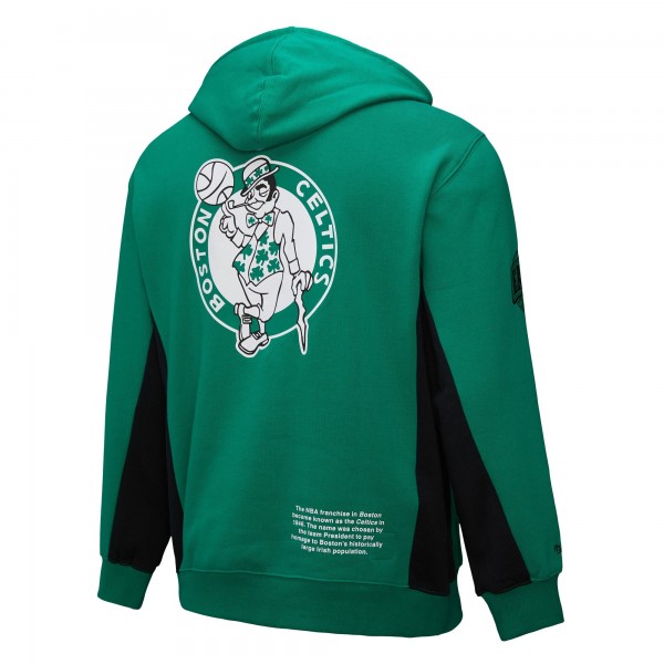 Boston Celtics Mitchell & Ness Kelly Green Hardwood Classics Team Origins Fleece Pullover Hoodie
