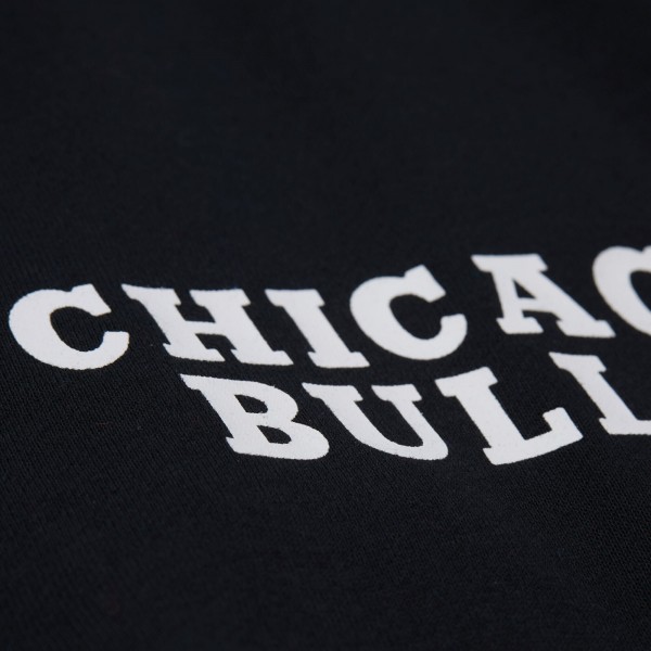 Толстовка Chicago Bulls Mitchell & Ness Black Hardwood Classics Team Origins Fleece