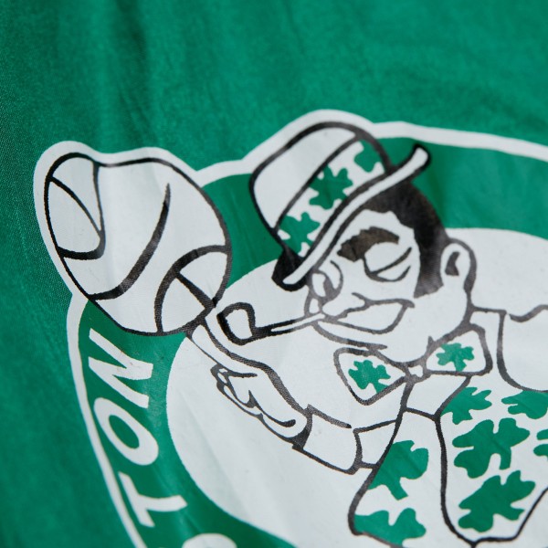 Boston Celtics Mitchell & Ness Kelly Green Hardwood Classics Team Origins Anorak Quarter-Zip Windbreaker Jacket