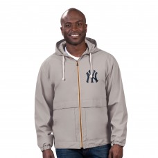 New York Yankees G-III Sports by Carl Banks Gray Full-Zip Rain Jacket