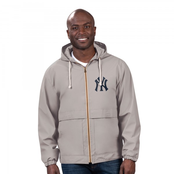 New York Yankees G-III Sports by Carl Banks Gray Full-Zip Rain Jacket