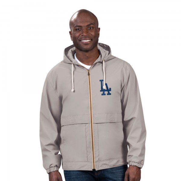 Los Angeles Dodgers G-III Sports by Carl Banks Gray Full-Zip Rain Jacket