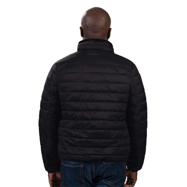 New York Yankees G-III Sports by Carl Banks Black Packable Neck Pillow Full-Zip Puffer Jacket