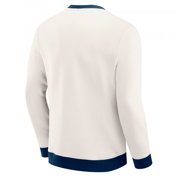 Кофта New York Yankees Darius Rucker Collection by Fanatics Cream Colorblock Crewneck