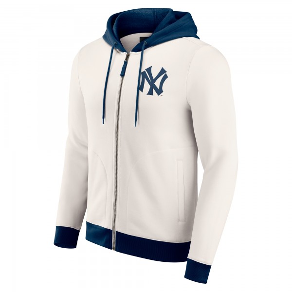 Толстовка на молнии New York Yankees Darius Rucker Collection by Fanatics Cream Polar Fleece
